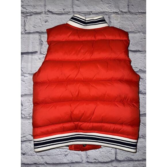 Janie And Jack Boys Candy Red Puffer‎ Vest Size 3-4 - Picture 2 of 4